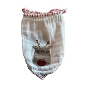 Mud Pie Infant Rudolph Reindeer Holiday Christmas Cotton Baby Bib #1